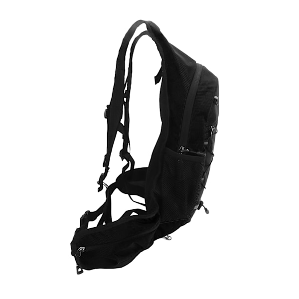 Pyöräilyreppu Vedenpitävä kokoontaitettava Ultralight nylon Pyöräilynesteytysreppu ulkopyöräilyyn Vaellus Musta