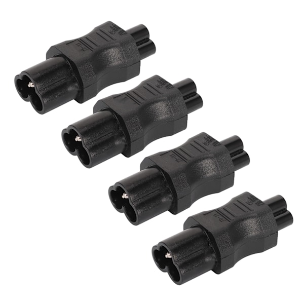 4st IEC320 C6 till IEC320 C5 Strömadapter IEC320 C6 till C5 Strömkabel Adapter Kontakt Konverterare för Laptop