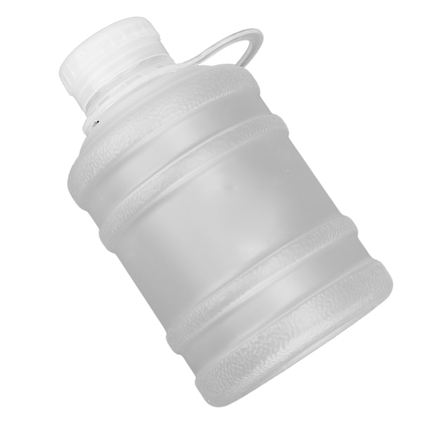 650 ml drikkekanne Bærbar Frostet plast med stor kapasitet Søt sportsvannflaske med bærehåndtak Hvit