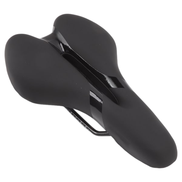 Cykelstol Blød Komfortabel Hul Mountainbike Pude Foldbar Cykelsadel Silikone Sort