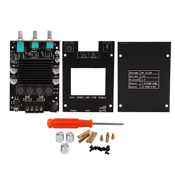 YS XPSM 150Wx2 Bluetooth effektforstærkerkort med TDA7498E Chip 2.0-kanals DC12‑32V lydeffektforstærkermodul