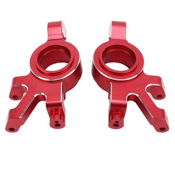 1 par RC främre styrblock CNC aluminiumlegering framaxel styrkupa Ersättning för TRAXXAS 1/5 RC bil Röd
