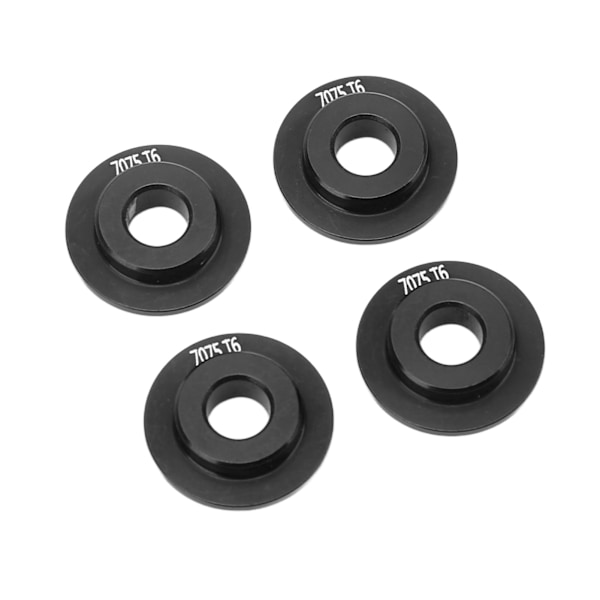 4 st Hjulfälgadapter packning aluminiumlegering Robust hållbar hjuladapter för TRAXXAS UDR 1/7 RC bil svart