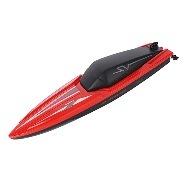 RC-båt Vattentät Avvatten Induktion Dubbelmotorfjärrkontroll Elektrisk Racing Speed ​​Boat 2,4G Enkelskrovsbatteri
