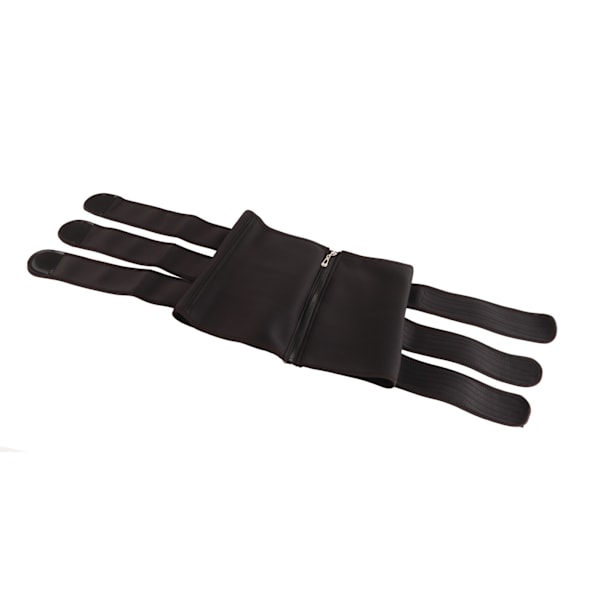 Midjeträning Polyester dragkedja unisex multifunktions midjebandage omslag för sport Svart S