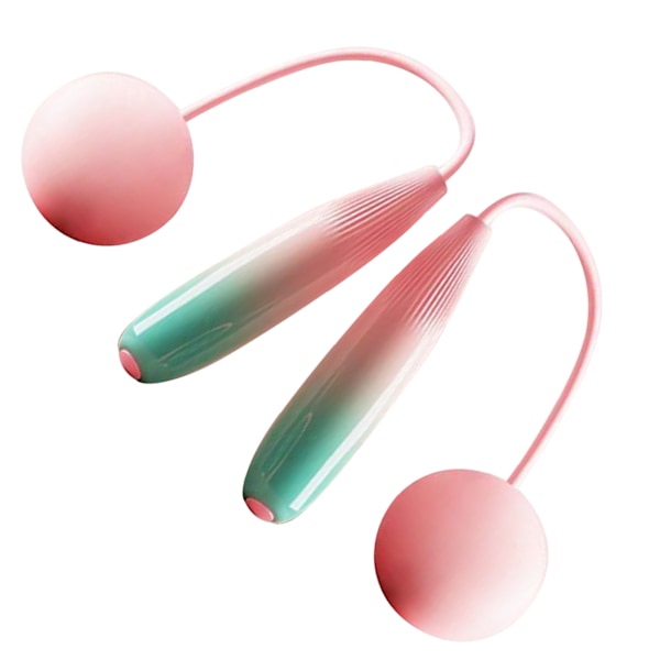 Ropeless hopprep Praktisk ABS PVC Säker sladdlös hopprep för träning Gradient Rosa