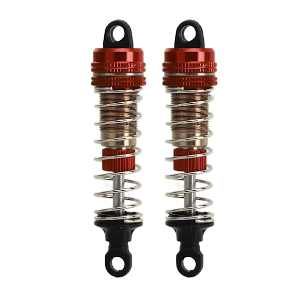 2 st 76mm RC Car Hydraulisk Stötdämpare Aluminiumlegering Olje Stötdämpare för SCY 16101 16102 16103 16201 1/16 RC Car Red