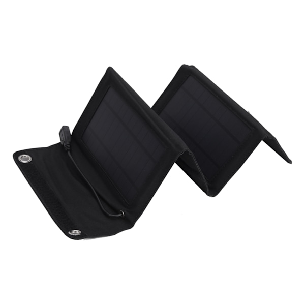 7W Bærbar Foldbar Intelligent Solcelleladerplate for Mobiltelefon Power Bank