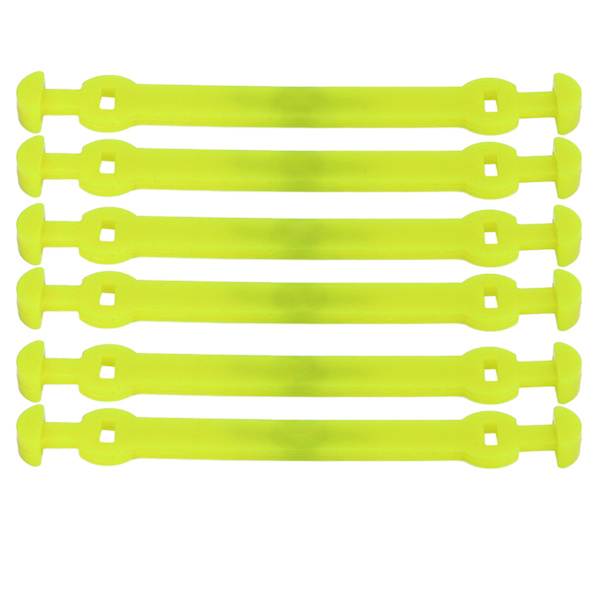 6 stk Tennisracket Vibrasjonsdempere Langt spenne Tennisracket Støtdempere for utendørssport Luorescerende gul
