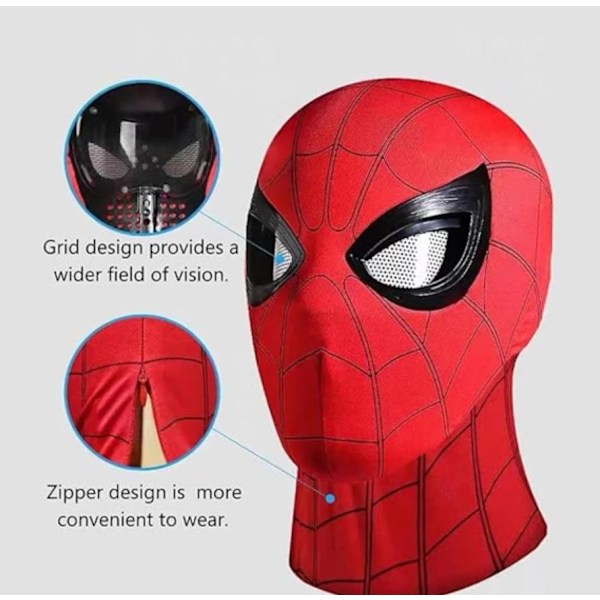 Spider-Man hovedbeklædning rolleleg bevægelige øjne elektronisk maske Spider-Man 1:1 kæbekontrol elastisk legetøj voksen børn gave