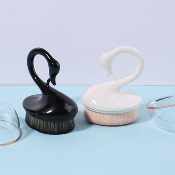 2st Bärbara plast Liten Svan foundationborste spårlös sminkborste äter inte foundationborste skönhetsverktyg