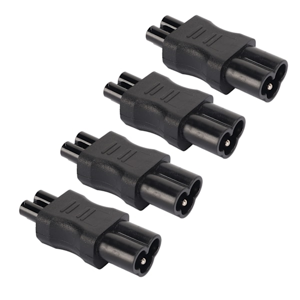 4st IEC320 C6 till IEC320 C5 Strömadapter IEC320 C6 till C5 Strömkabel Adapter Kontakt Konverterare för Laptop