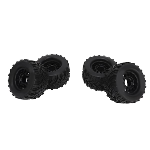 4 st 1/10 RC-bildäckset förtjockad anti-halk stark dämpning RC-däck och hjul med 12 mm 14 mm koppling för Traxxas B-modell