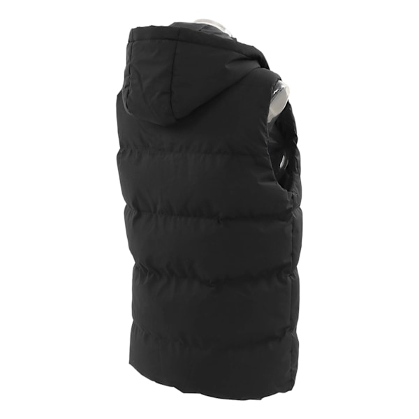 Oppvarmet vest hurtigvarmer jakke 7 områder karbonfiber konstant temperatur USB-port for utendørs skikjøring XL svart