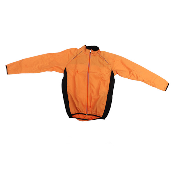 Treenaus Casual Coat Pehmeä Vedenpitävä Hengittävä Pitkähihainen pyöräilytakki juoksuun Kalastus Miehet Naiset Oranssi XL
