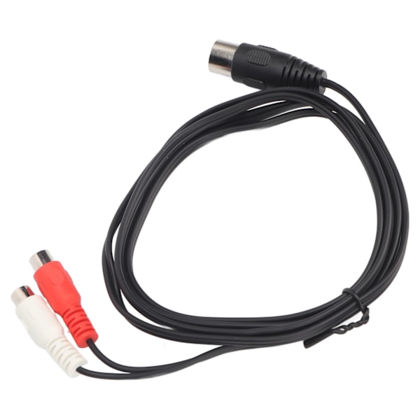 8-polet DIN til 2 RCA Adapterkabel 8-polet Han til 2 Hun RCA Kabel til Lydinstrumentudstyr 1,5 m / 4,9 fod