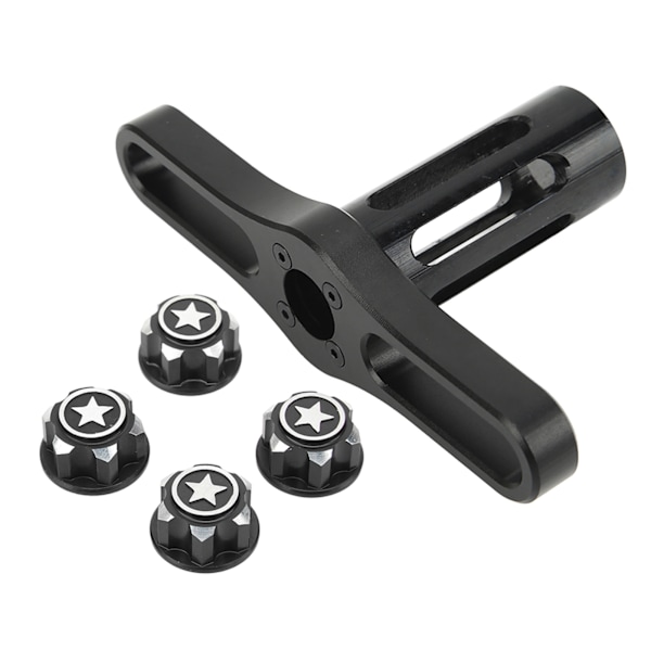 17 mm pyörän kuusiomutterihylsy 17 mm kuusiomutterit Asennustyökalun avain 17 mm kytkentänapamutterin suojuksella TRAXXAS 1/10 1/8 RC -autolle musta