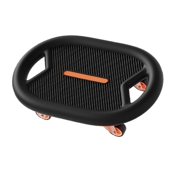 Mage Fitness Skateboard Lågt ljud Förbättra Cardiorespiratory Function Träningsskateboard med knäskydd Svart