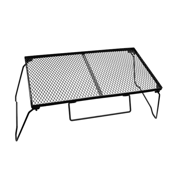 Camping Mesh Bord Sammenklappeligt Bærbart Jern Udendørs Netbord til Picnic Grill Havefest Simpelt Meshbord