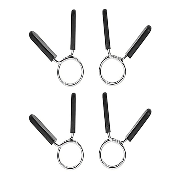 4st skivstångsfjäderklämma 3,2 mm tråddiameter 2 varv skivstångsklämma för tyngdlyftning 25 mm diameter