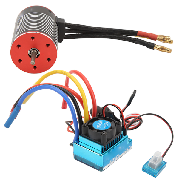 RC Borstlös Motor ESC Set Professionell Vattentät Hög Torsion 3650 Borstlös Motor 120A ESC Combo Set för RC Car 4500KV