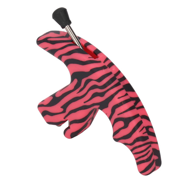 Tommel Bow Release 3 Finger Sensitivt Komfortabelt grep Tommel Bow Release for Utendørs Bueskyting Rosa