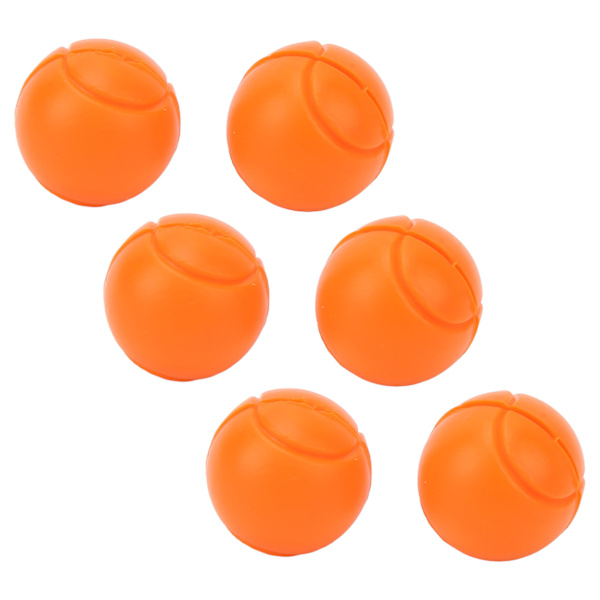 6 stk. Tennisracketdæmpere Silikone Støddæmpere Tennisboldformet Racket Vibrationsdæmper til Udendørs Sport Orange
