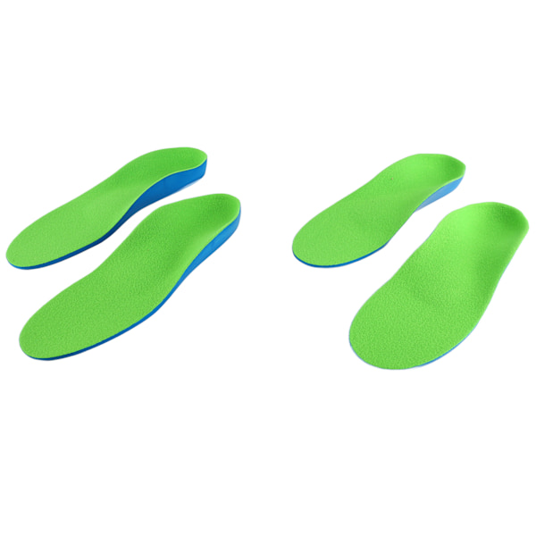2 par Ortotic Cushioning Arch Support Shoe Insoles PU Foaming Shoe Insoles for Herr Dam 24cm 38 Storlek Blågrön