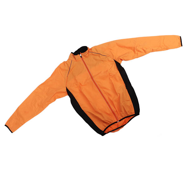 Treenaus Casual Coat Pehmeä Vedenpitävä Hengittävä Pitkähihainen pyöräilytakki juoksuun Kalastus Miehet Naiset Oranssi XL