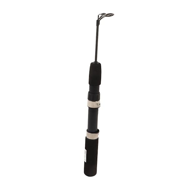 Mini isfiskespö kolfiber med keramisk styrring EVA-handtag Teleskopisk fiskestång för Sea River 2 sektioner 51cm