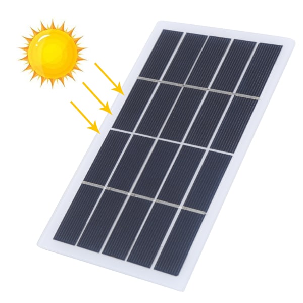 Ulkoilmakäyttöön sopiva kannettava 2W 5V polykiteinen aurinkopaneeli laminoitu levy aurinkokomponentti DIY-laturi