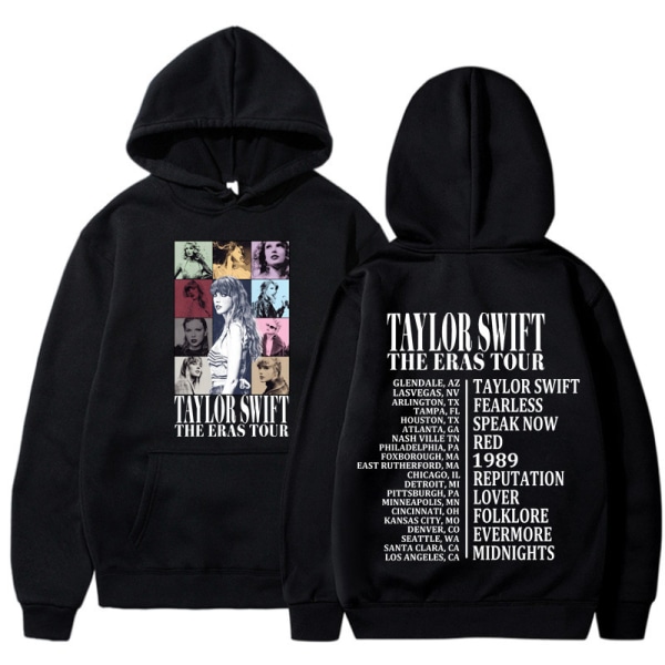 Taylor Swift Hoodie Sweatshirt Printed Huvtröja Pullover Sweatshirt Toppar Vuxenkollektion Presenter hoodie-wd S