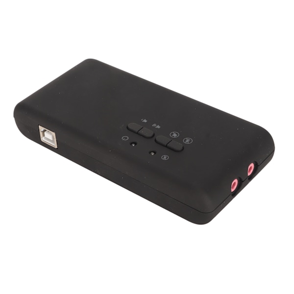 USB Ljudkort 12Mbps 7.1 Stereo Dubbel Mikrofoningång 48KHz Sampling Externt Ljudkort för PC Laptop Dator