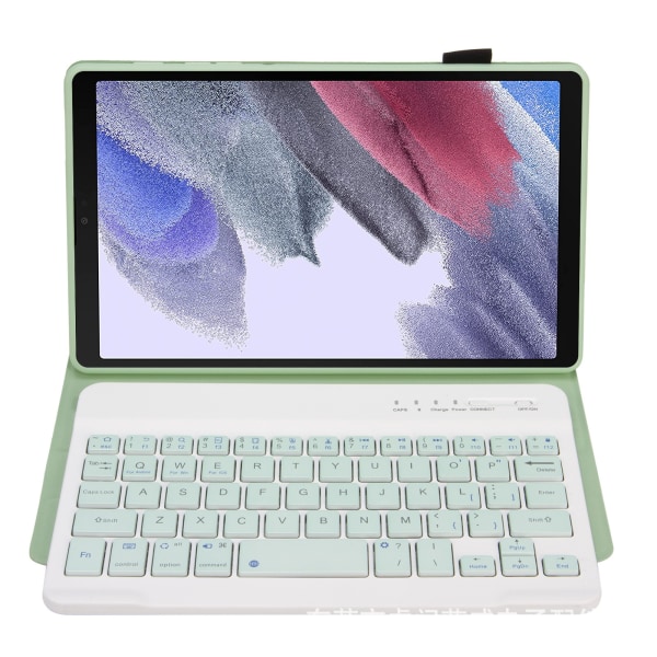 Bluetooth-tastatur med beskyttelsesdeksel for Samsung Tab A9 8,7 tommer SM-X110/X115 green