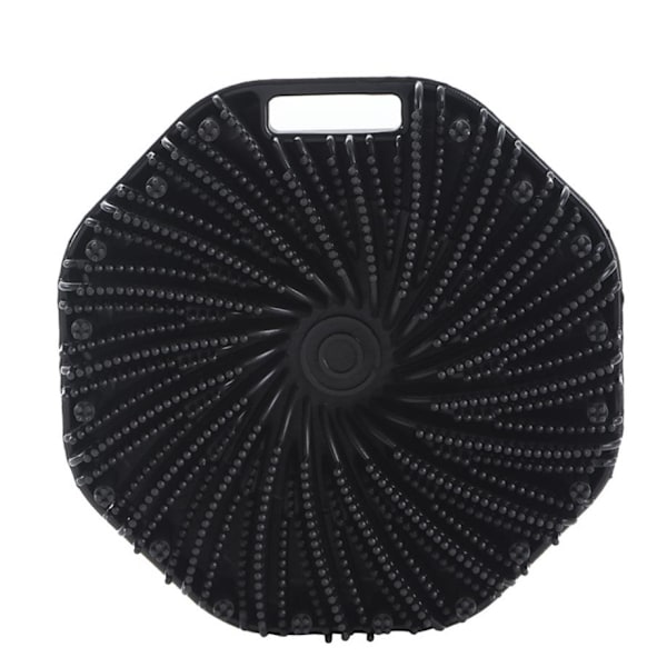 Silikon badborste i sex färger, polygonal, portabel, väggmonterad, hexagonal badborste black