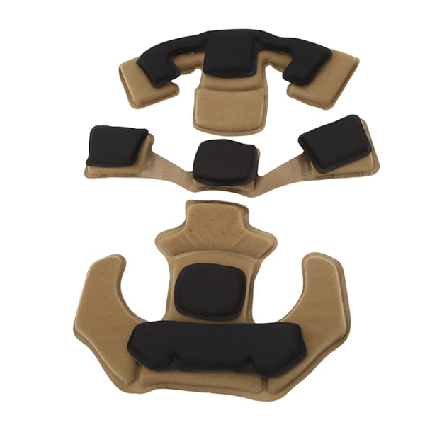 Hjälmkudde Huvudkudde Skyddande 2-lagers Memory Foam Kudde Hjälmdyna Set för WENDY Tan