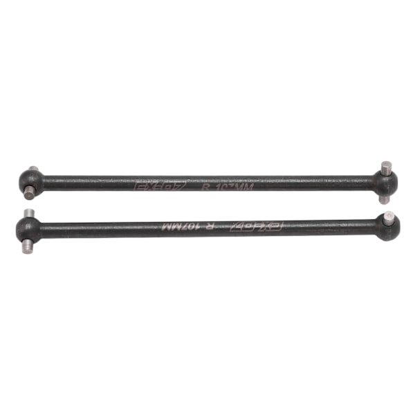 2 stk. RC bil bageste drivaksel højstyrke stål hundeben bageste drivaksel erstatning for ZD Racing DBX07 EX 07 1/7