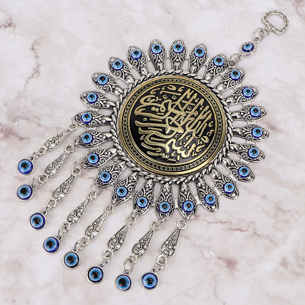 Turkisk Blue Evil Eye Amulet Vägghängande - Islamisk dekor för skydd