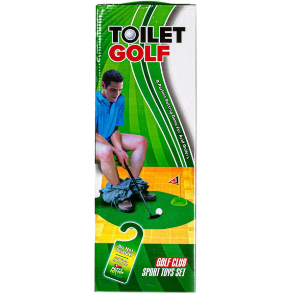 WC Golf, Potty Putter WC Time Golf Game, Toilet Golf Potty Putter Set, Great Gag Gift, Valkoinen Elefantti Lahja tai Likainen Joulupukki Lahja
