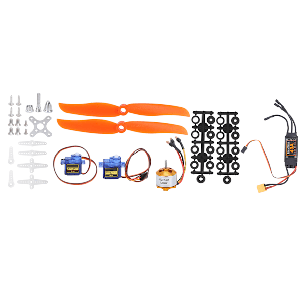 RC Flyvemaskine Tilbehørssæt: 2212 KV2200 Motor, 40A XT60T ESC, SG90 Servo, 6035 Propeller