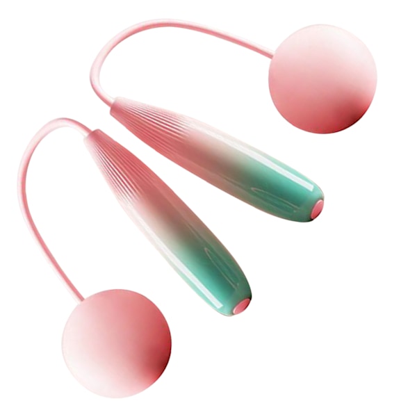 Ropeless hopprep Praktisk ABS PVC Säker sladdlös hopprep för träning Gradient Rosa