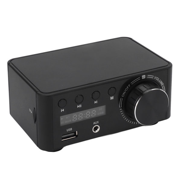 Mini effektforstærker 50W Bluetooth 5.0 DC9V‑24V Klasse D hjem HiFi stereoforstærker til computermobiltelefon