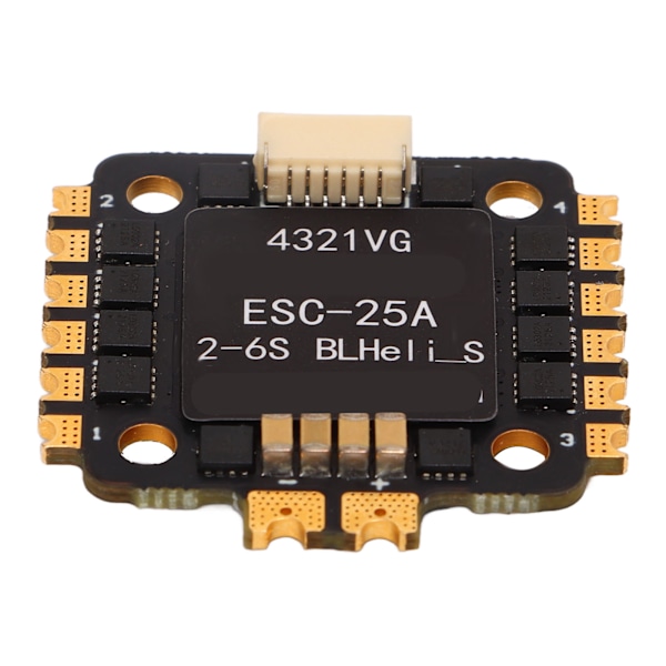 HAKRC 25A RC Quadcopter Speed ​​Controller PCB 4 i 1 Drone ESC för FPV Flying Machine Black