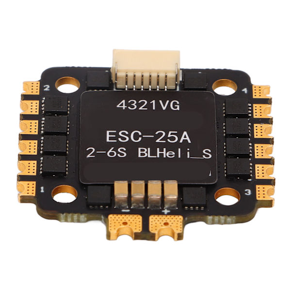 HAKRC 25A RC Quadcopter Speed ​​Controller PCB 4 i 1 Drone ESC til FPV Flying Machine Sort