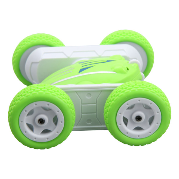 2,4 GHz Stunt RC Bil 360° Rotation Anti Kollision Fjernbetjening Elektrisk Mini Dobbeltsidet Stunt Bil Grøn