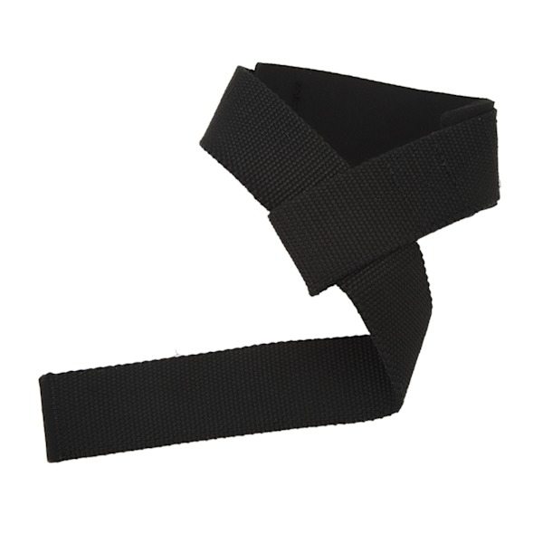 1 par lyftarmband för tyngdlyftning Bodybuilding Styrkelyft Styrketräning Marklyft Halkfri polyester svart