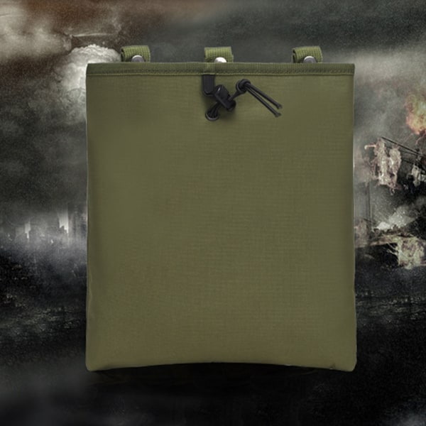 Utomhus Molle Dump Magazine Pouch Stor Molle Recovery Bag Dragstring Utility Pouch Bag för Vandring Reser OD Grön