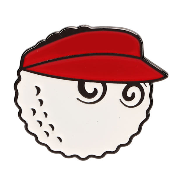 Golfhattklips Sinklegeringsmagnet Golfhattklips Avtakbar golfballmarkør for golfbane Club Rød