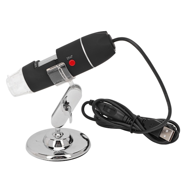 USB-digitaalinen mikroskooppi 3-in-1 1600X 8 LED-valoa säädettävällä suurennoksella endoskooppikamera telineellä tarkastukseen