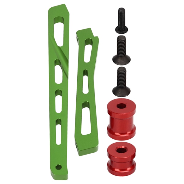RC chassistag aluminiumlegering RC främre bakre chassistöd för ARRMA 1/7 1/8 RC bil grön
